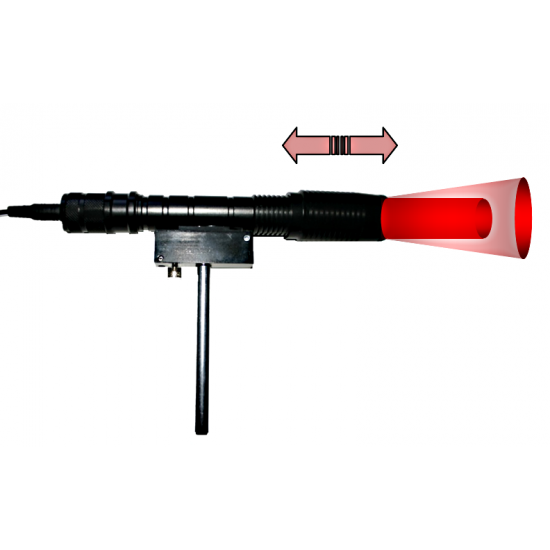 Torche laser rouge réglable 